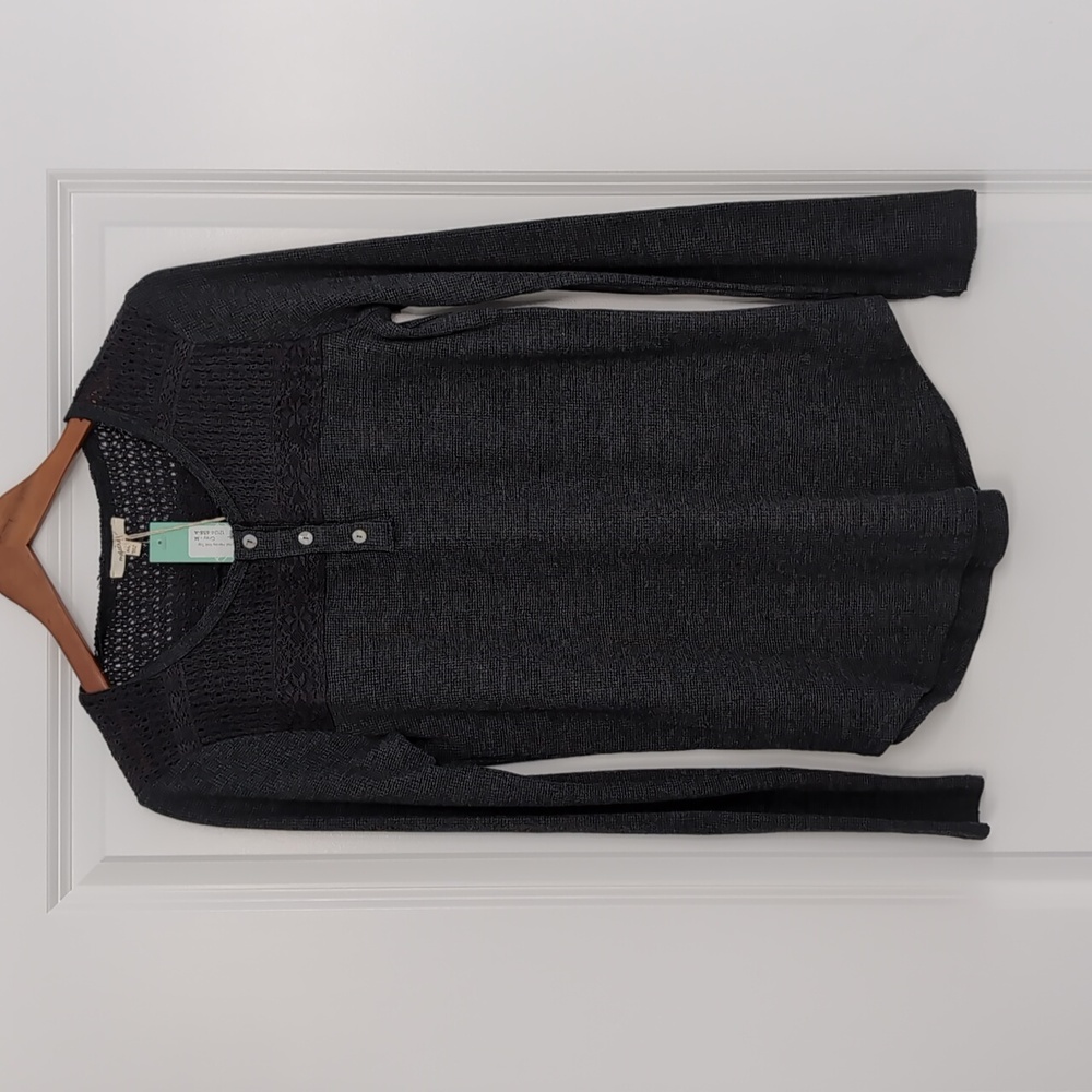 Mystree crochet detail Henley top